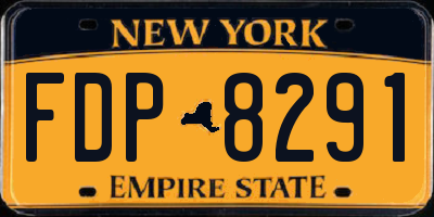 NY license plate FDP8291
