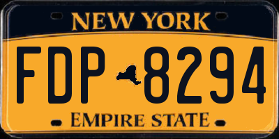 NY license plate FDP8294