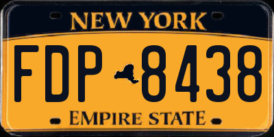 NY license plate FDP8438