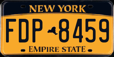 NY license plate FDP8459