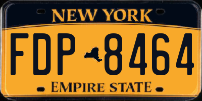 NY license plate FDP8464