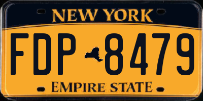 NY license plate FDP8479
