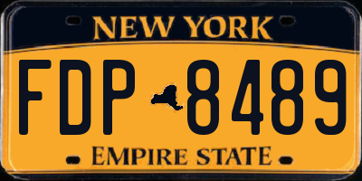 NY license plate FDP8489