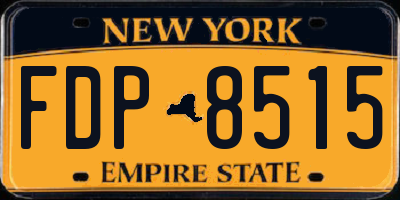 NY license plate FDP8515