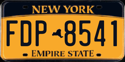 NY license plate FDP8541