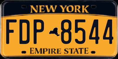 NY license plate FDP8544
