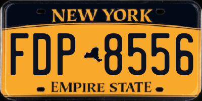 NY license plate FDP8556