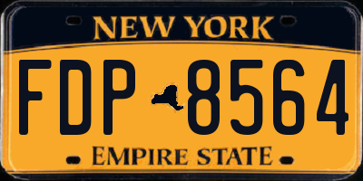 NY license plate FDP8564