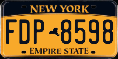NY license plate FDP8598