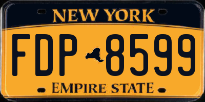 NY license plate FDP8599