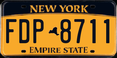 NY license plate FDP8711
