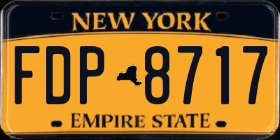 NY license plate FDP8717