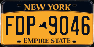 NY license plate FDP9046
