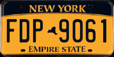 NY license plate FDP9061