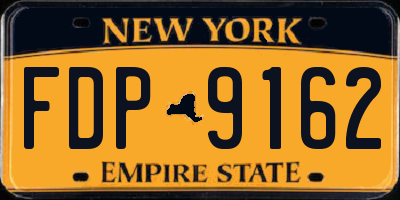 NY license plate FDP9162