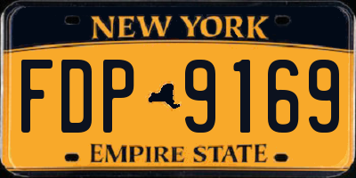 NY license plate FDP9169