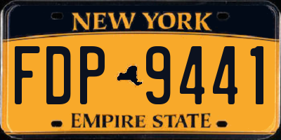 NY license plate FDP9441