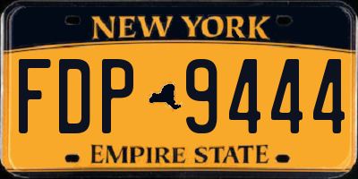 NY license plate FDP9444