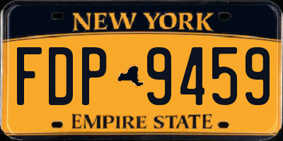 NY license plate FDP9459