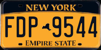 NY license plate FDP9544