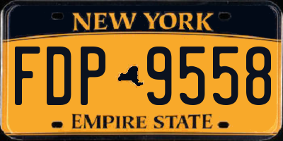 NY license plate FDP9558