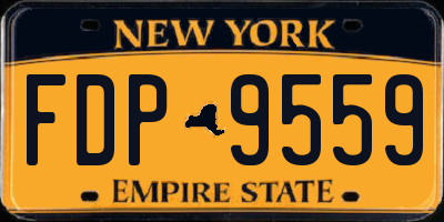 NY license plate FDP9559