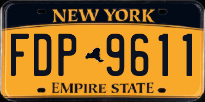 NY license plate FDP9611