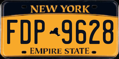 NY license plate FDP9628