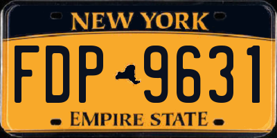 NY license plate FDP9631