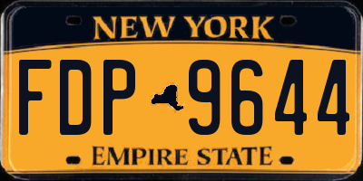 NY license plate FDP9644