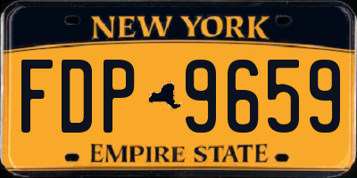NY license plate FDP9659