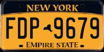 NY license plate FDP9679