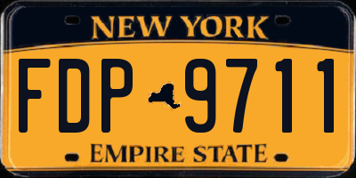 NY license plate FDP9711