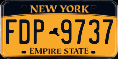 NY license plate FDP9737