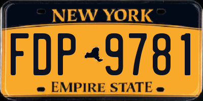 NY license plate FDP9781