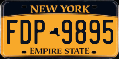 NY license plate FDP9895