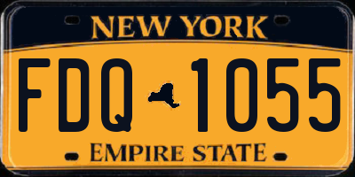 NY license plate FDQ1055