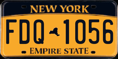 NY license plate FDQ1056