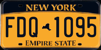 NY license plate FDQ1095