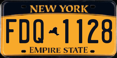 NY license plate FDQ1128