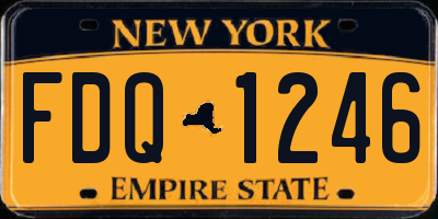 NY license plate FDQ1246