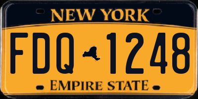 NY license plate FDQ1248