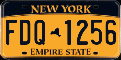 NY license plate FDQ1256
