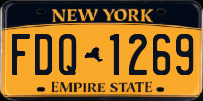 NY license plate FDQ1269