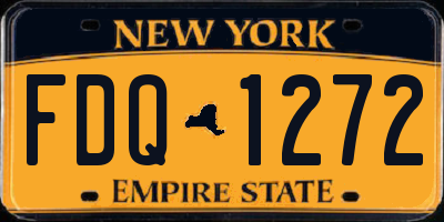 NY license plate FDQ1272