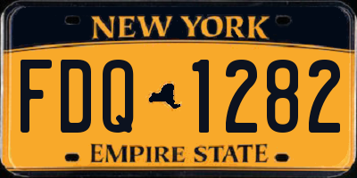 NY license plate FDQ1282