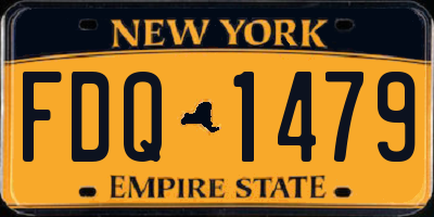 NY license plate FDQ1479