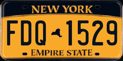 NY license plate FDQ1529