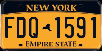 NY license plate FDQ1591