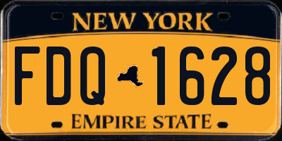 NY license plate FDQ1628